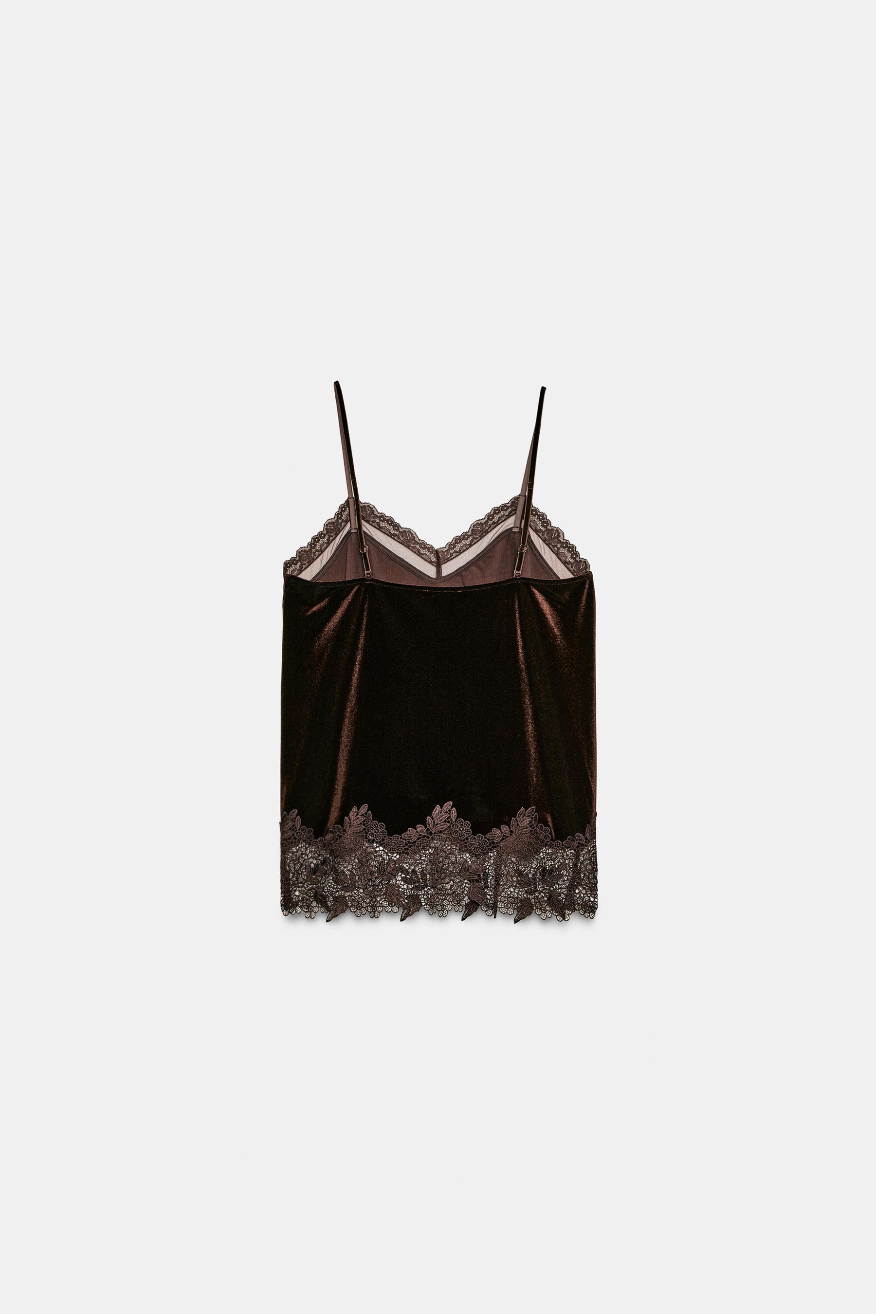 VELVET LACE CAMISOLE