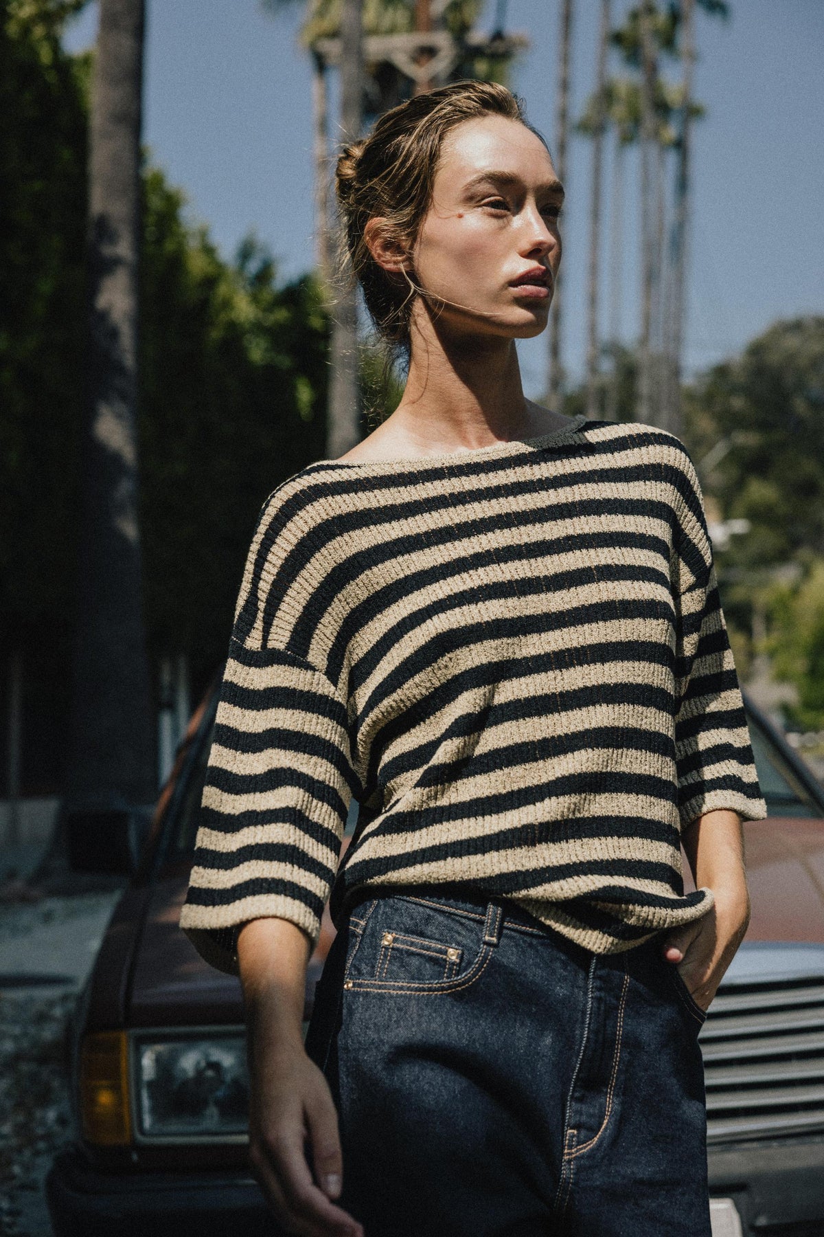 CUT KNIT CAPE JUMPER - Image 2