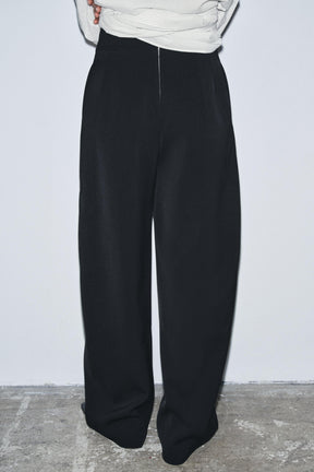 High-waist Trousers with Zip