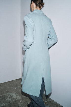 FITTED WOOL BLEND COAT ZW COLLECTION - Image 3