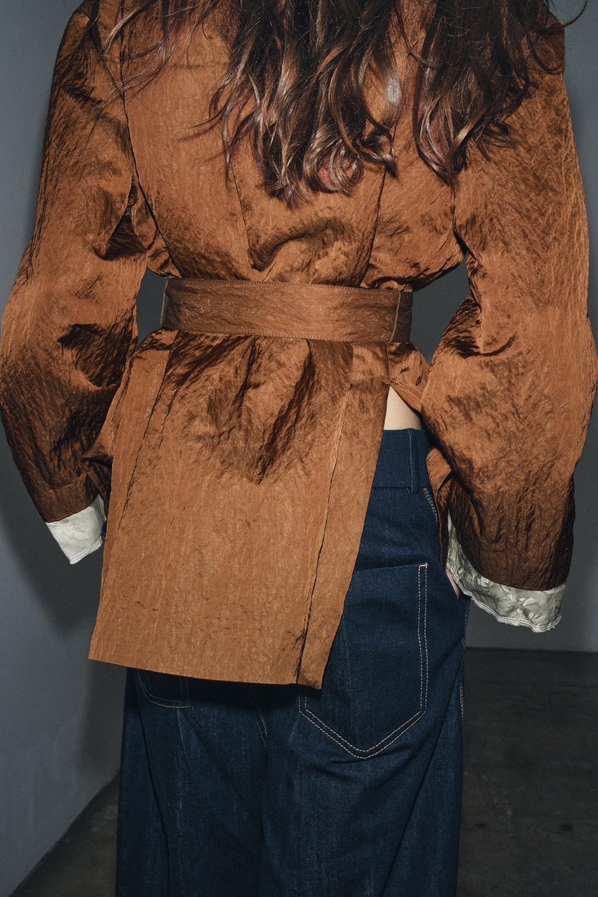 ZW COLLECTION JACQUARD KIMONO JACKET - Image 2