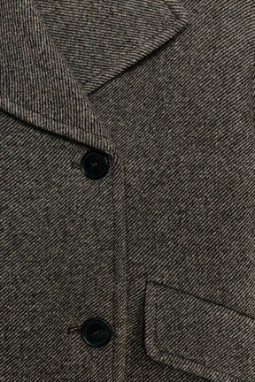 ZW COLLECTION WOOL BLEND DOUBLE-BREASTED COAT - Image 3