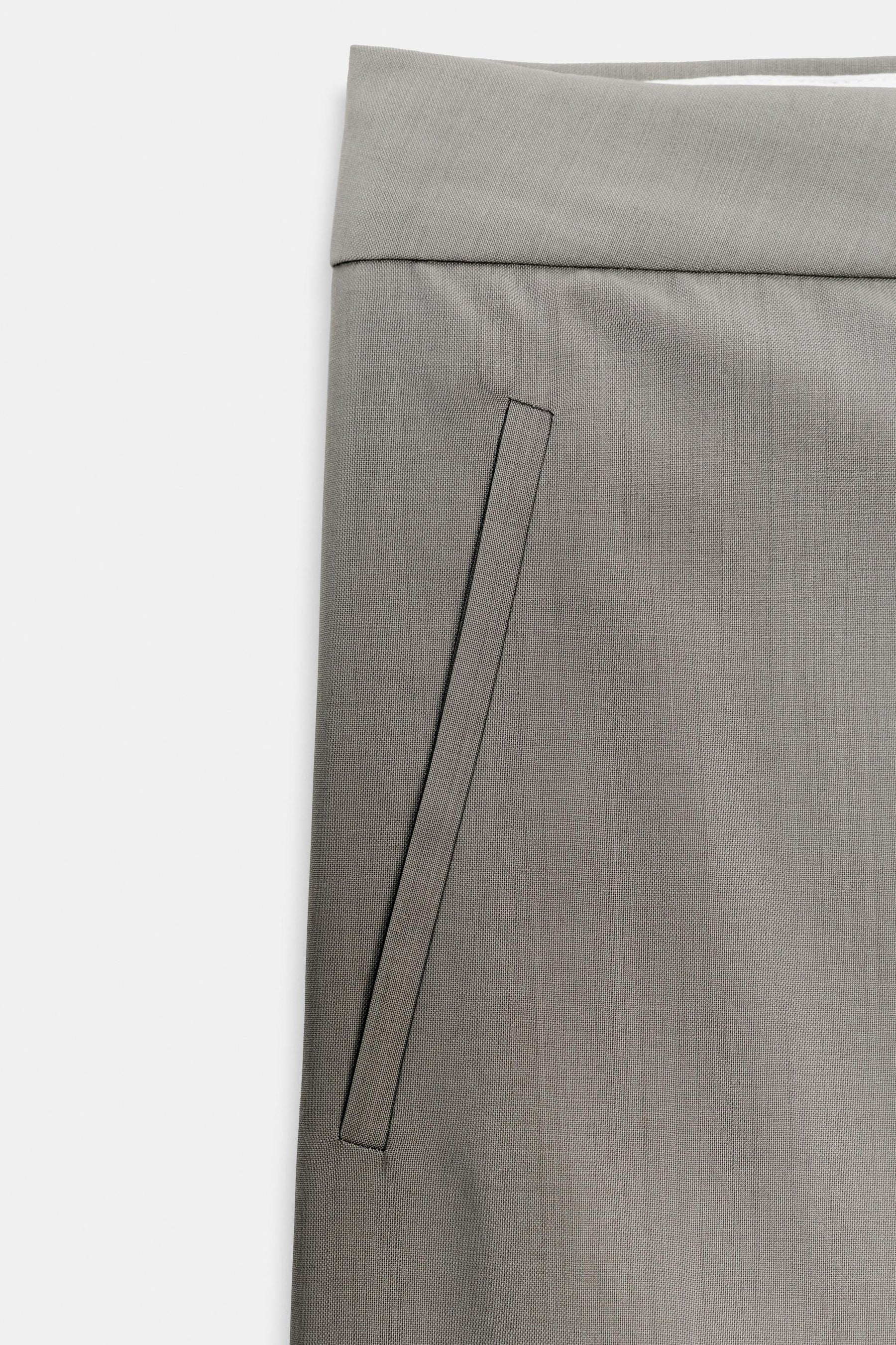 Wool Asymmetric Skirt