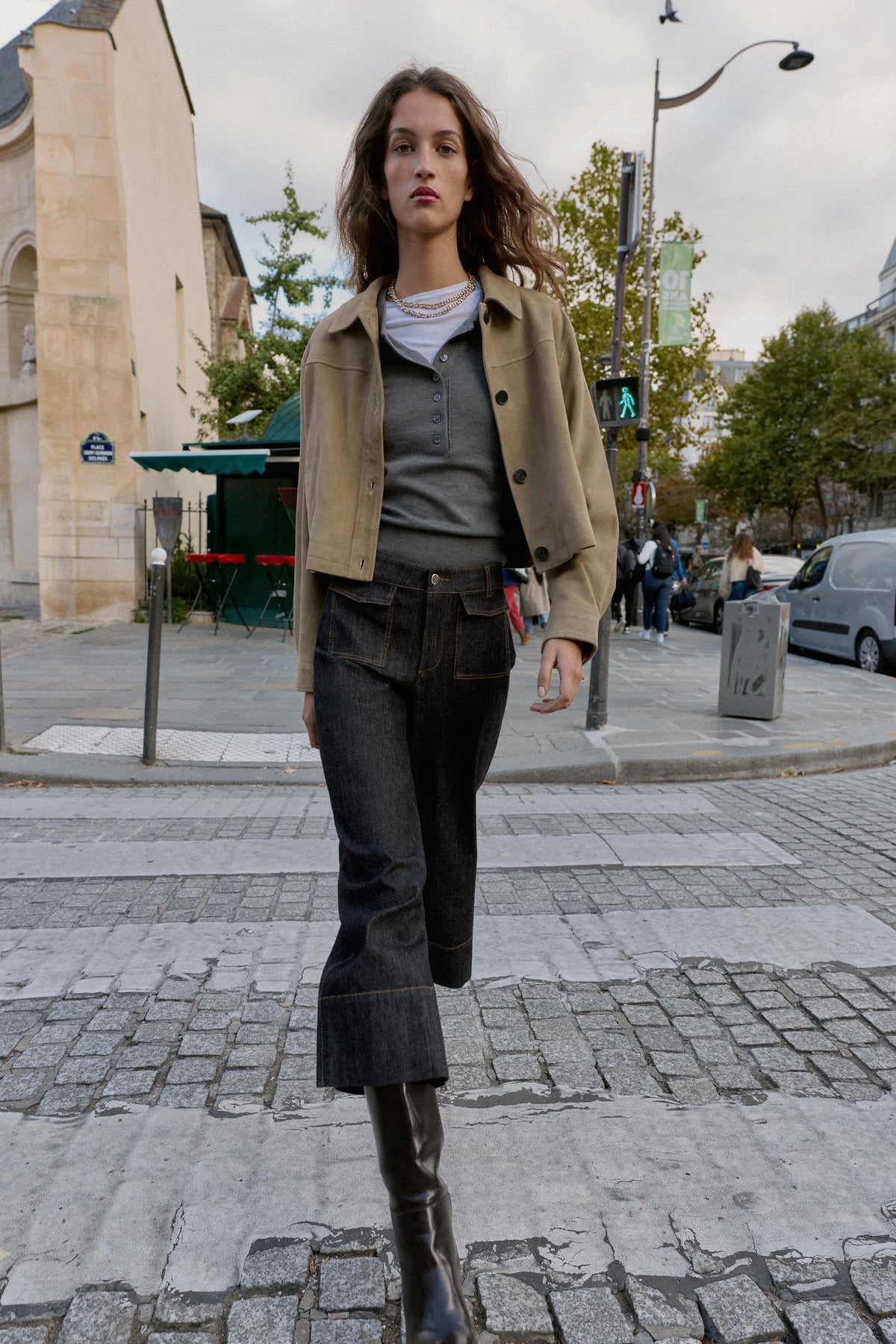 Mid-Waist Culottes with Pockets