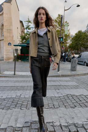 Mid-Waist Culottes with Pockets