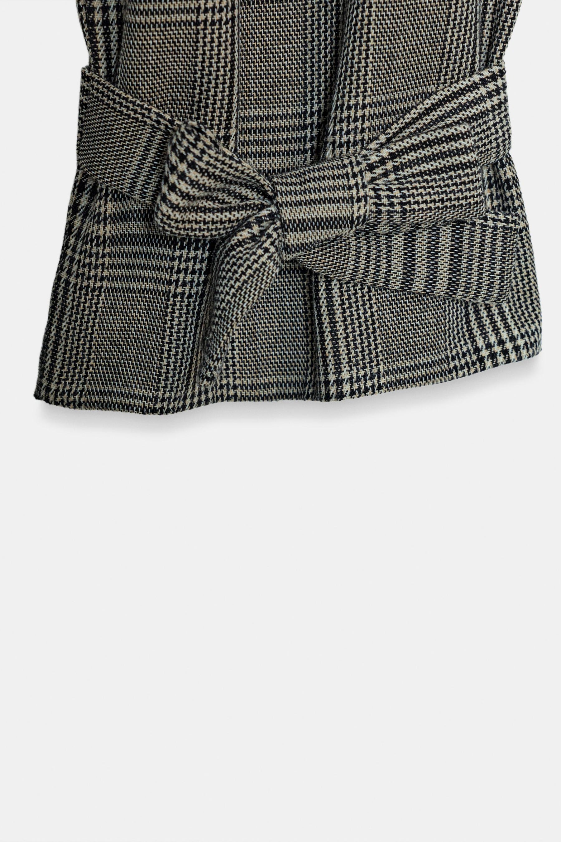 HOUNDSTOOTH TIE-HEM TROUSERS