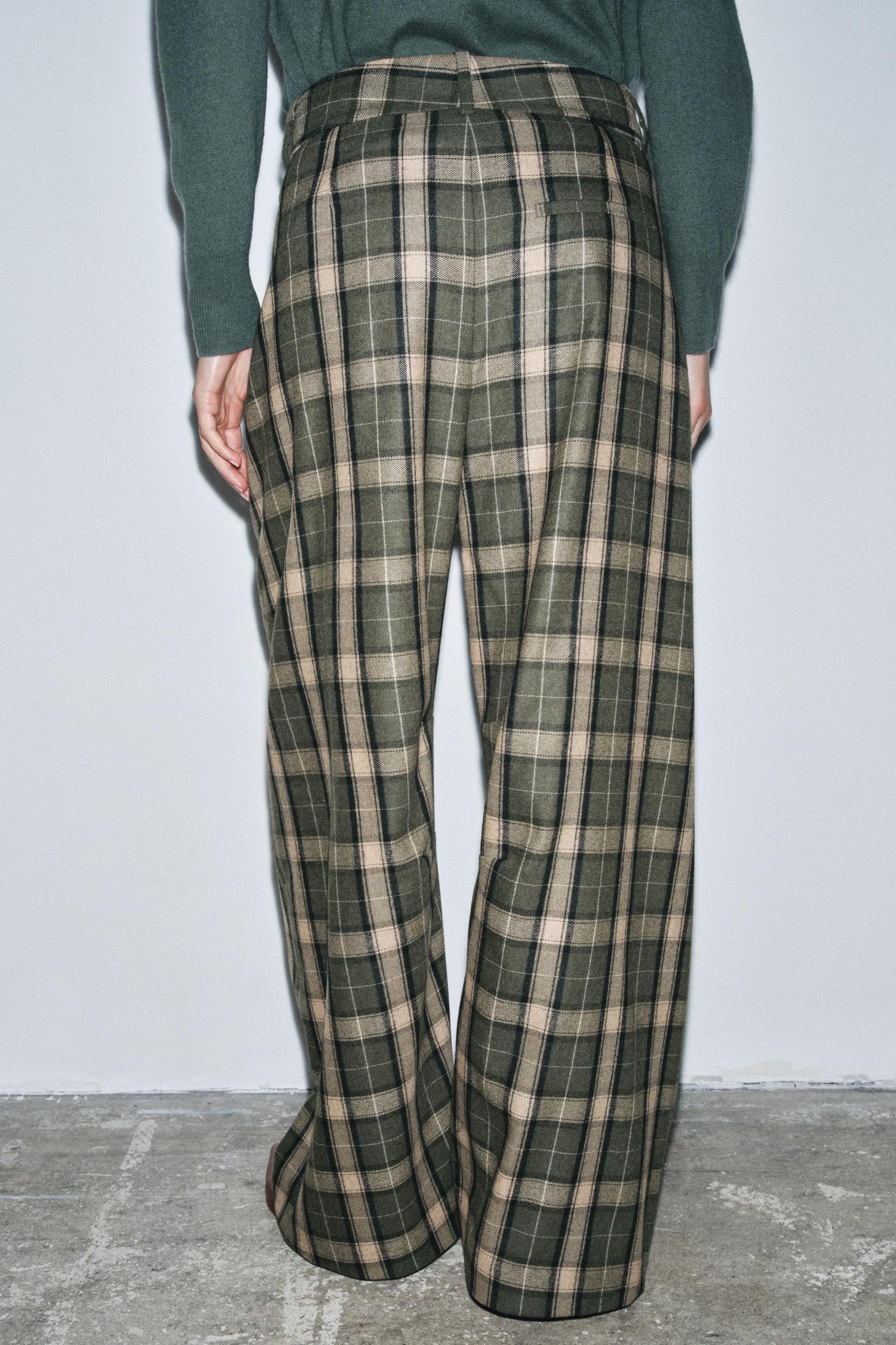 Wide-Leg Wool Trousers