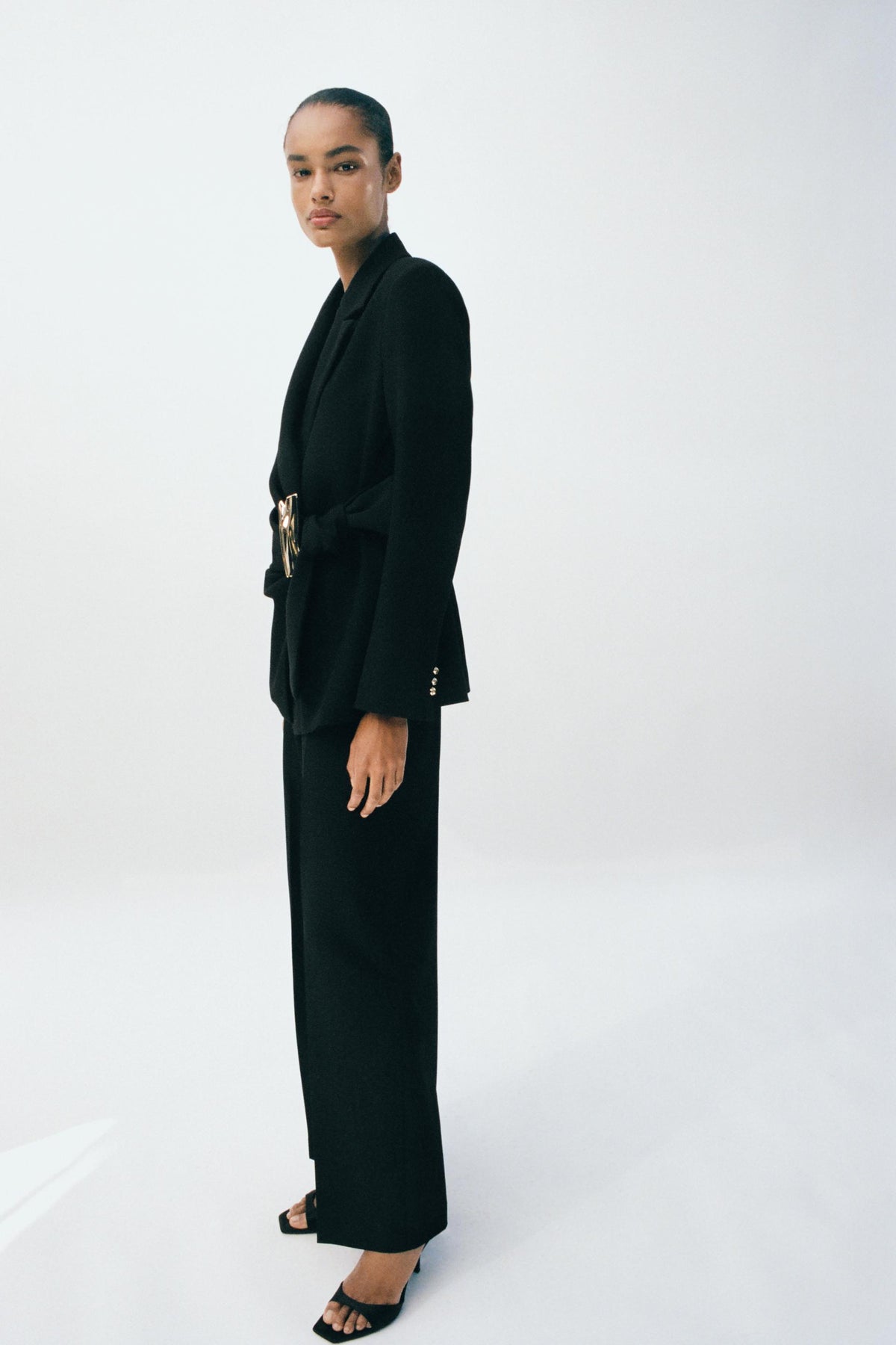 Straight-leg High-waist Trousers