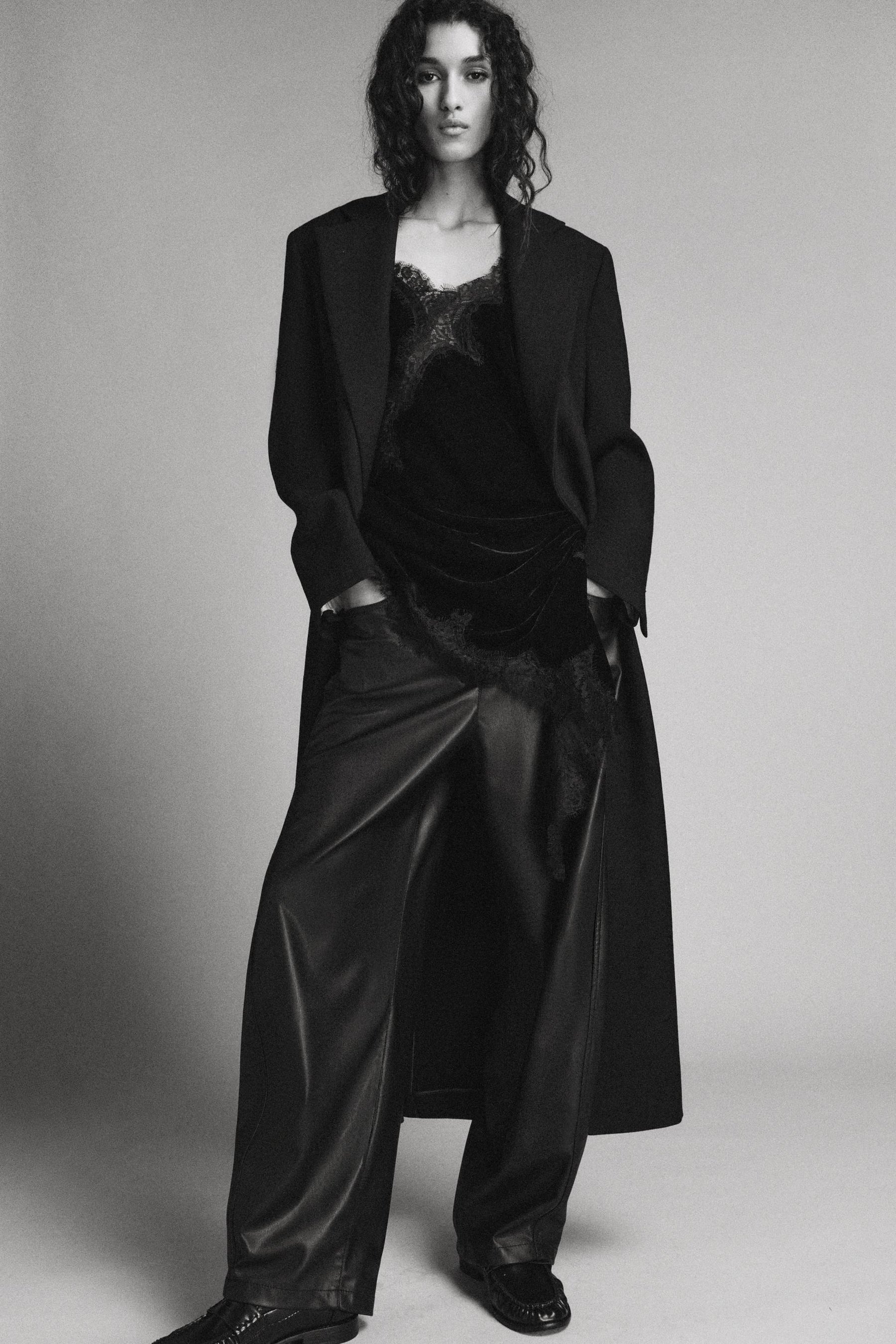 Leather Effect Balloon Trousers