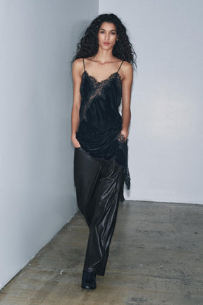 Leather Effect Balloon Trousers