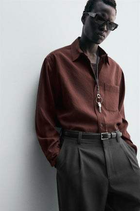RELAXED FIT FLOWING SHIRT - Image 6