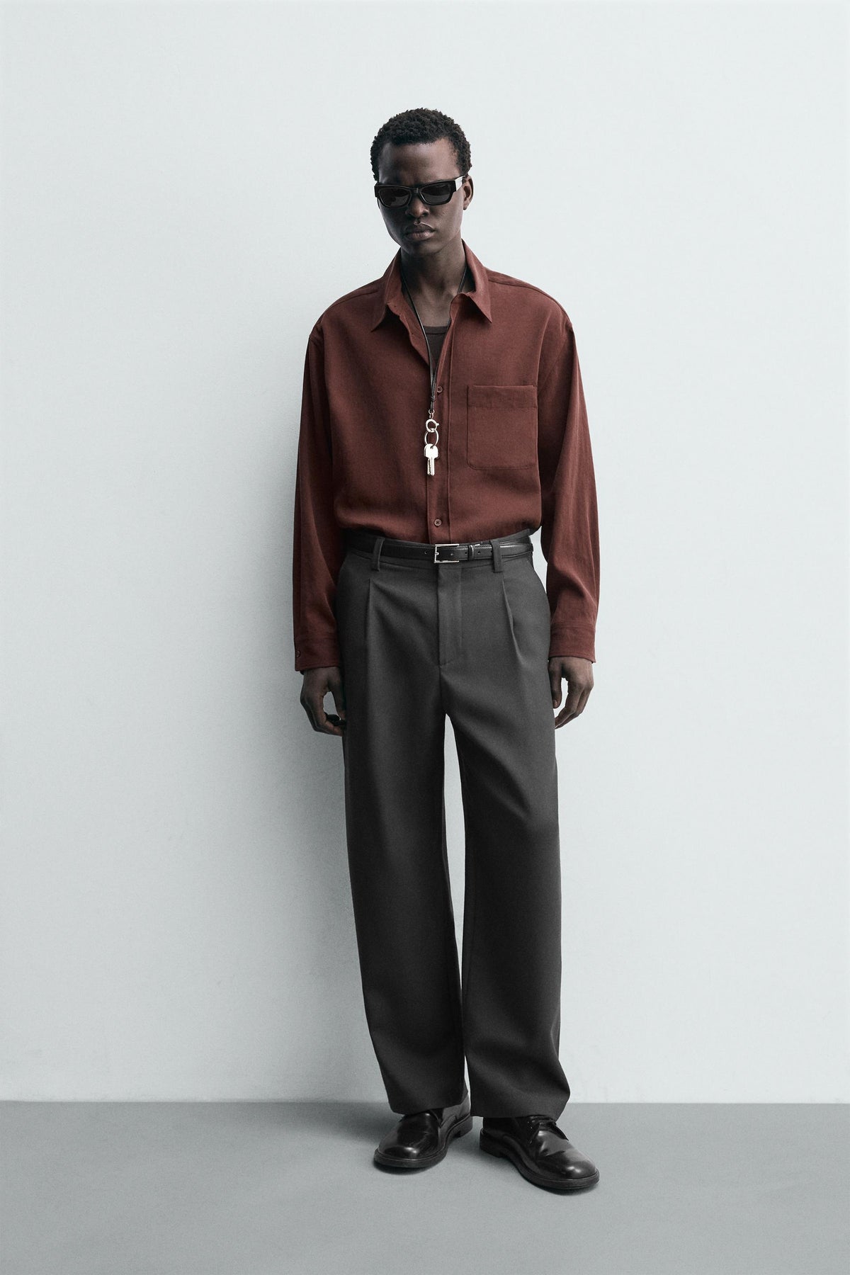 RELAXED FIT FLOWING SHIRT - Image 1