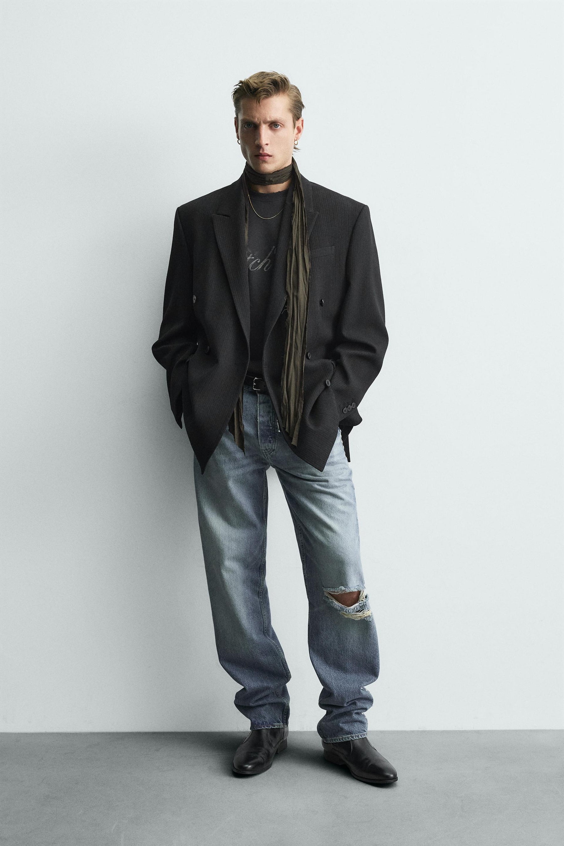 LIMITED EDITION DOUBLE-BREASTED PINSTRIPE SUIT - Image 1