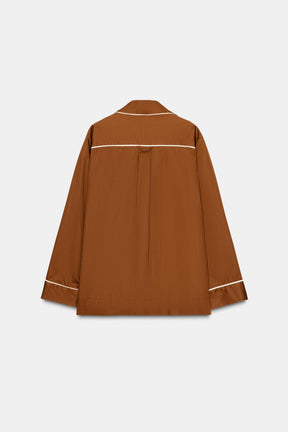 Contrast Poplin Shirt