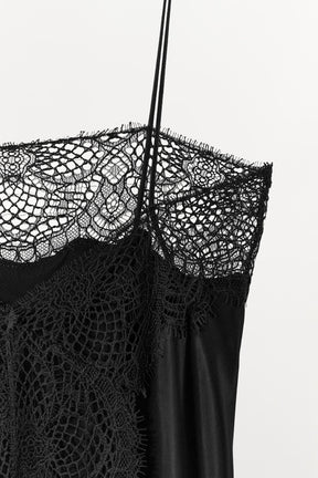 Satin Camisole with Lace