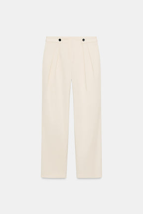 Trousers with button waist