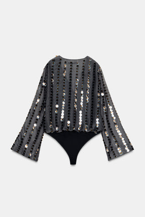 Sequinned Bodysuit