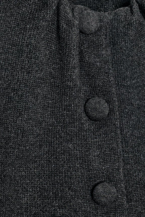 WOOL BLEND BOMBER JACKET WITH RUFFLED NECK - Image 7