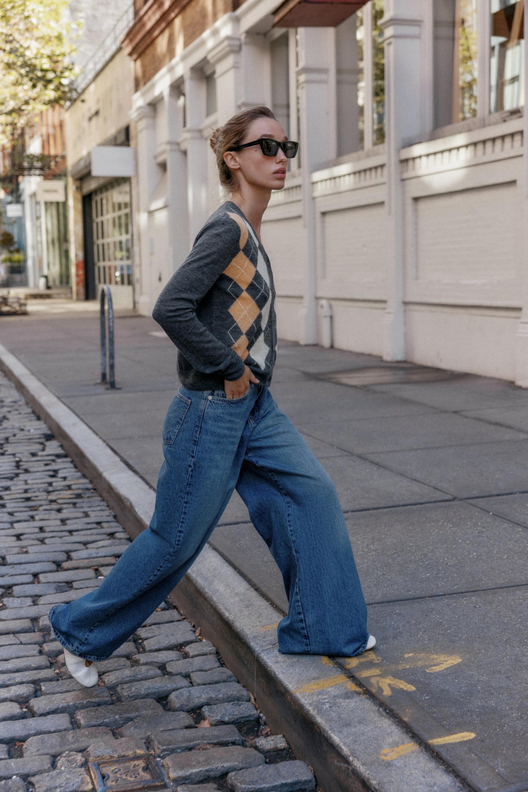 ARGYLE KNIT CARDIGAN - Image 3