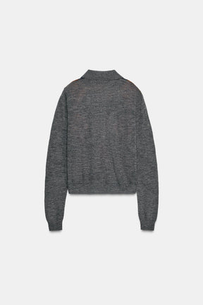 Diamond Knit Polo Shirt