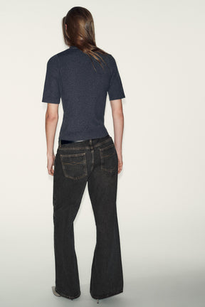 SHORT SLEEVE BEADED KNIT JUMPER - Image 3