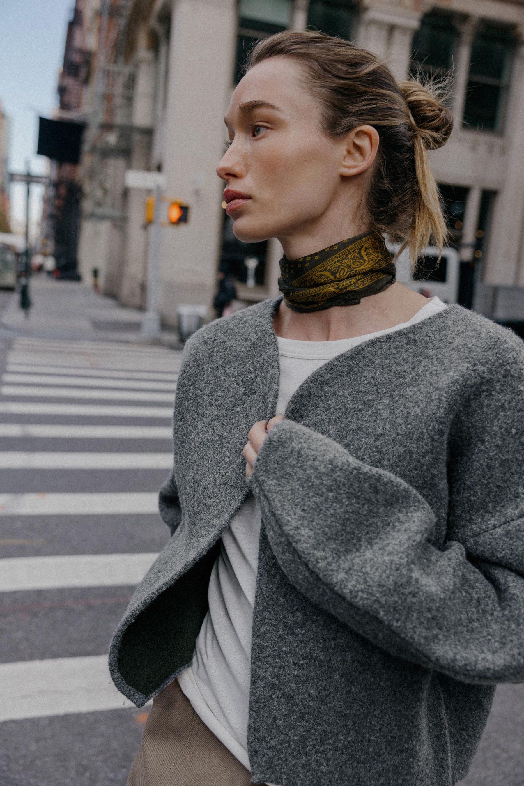 Double-Faced Knit Cardigan