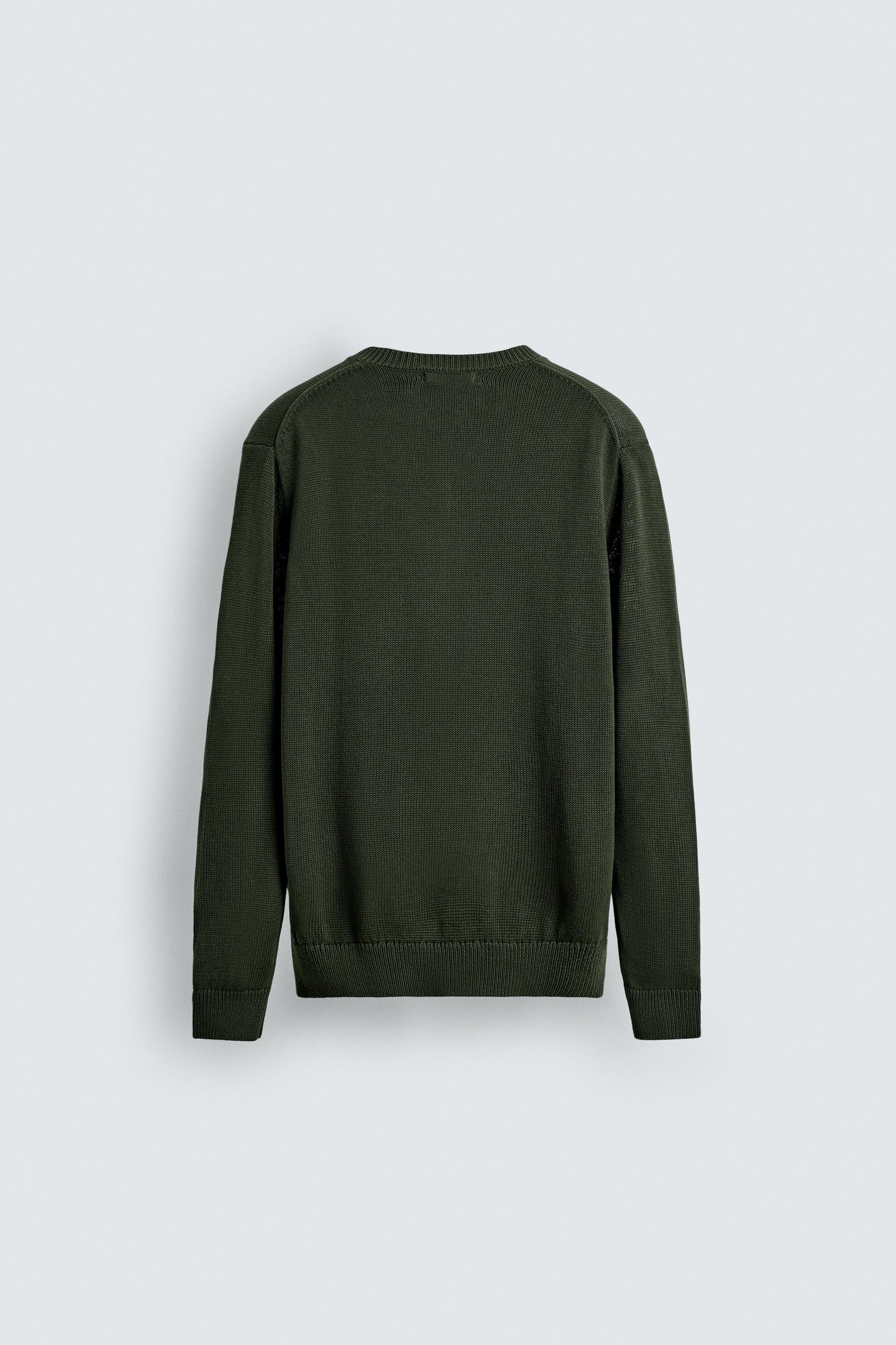 COTTON V-NECK SWEATER - Image 7