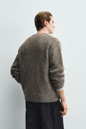 RIBBED TEXTURED CARDIGAN - Image 3