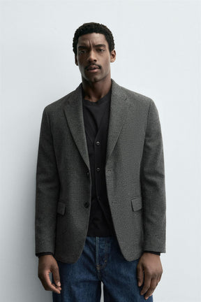 HOUNDSTOOTH TEXTURED BLAZER - Image 2