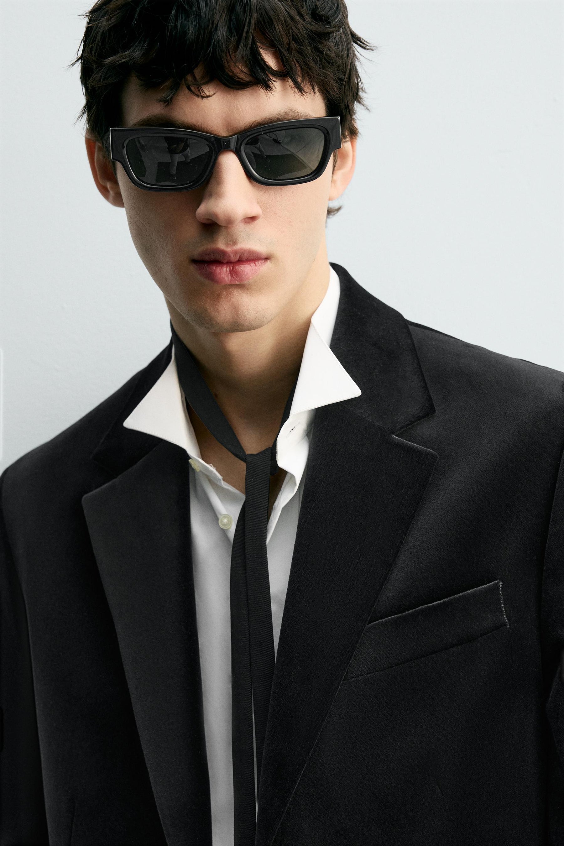 REGULAR FIT VELVET BLAZER - Image 5