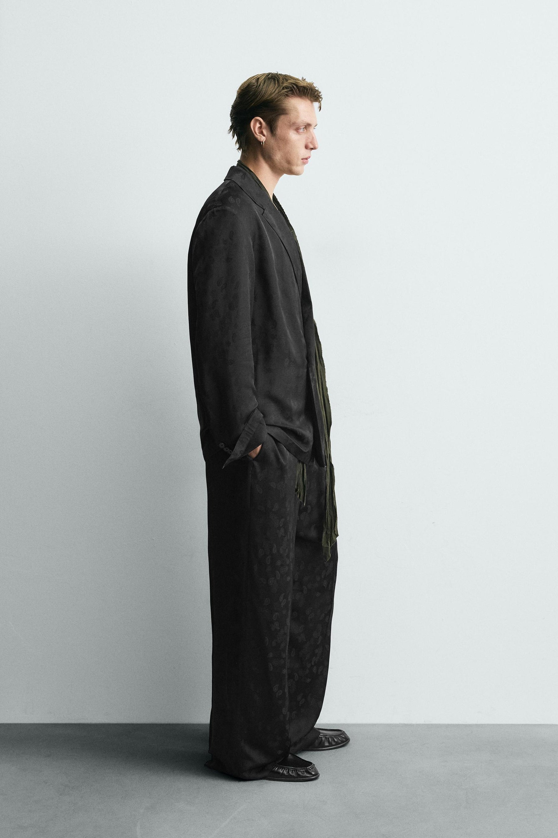 Paisley Jacquard Trousers - Image 4