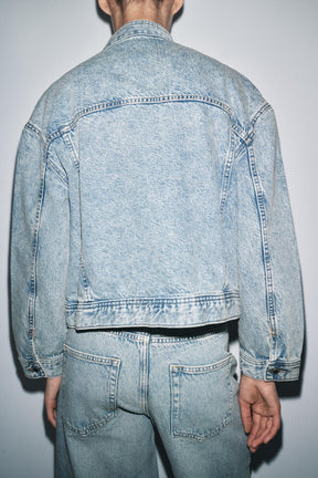 ZW COLLECTION DOUBLE-BREASTED DENIM JACKET - Image 2