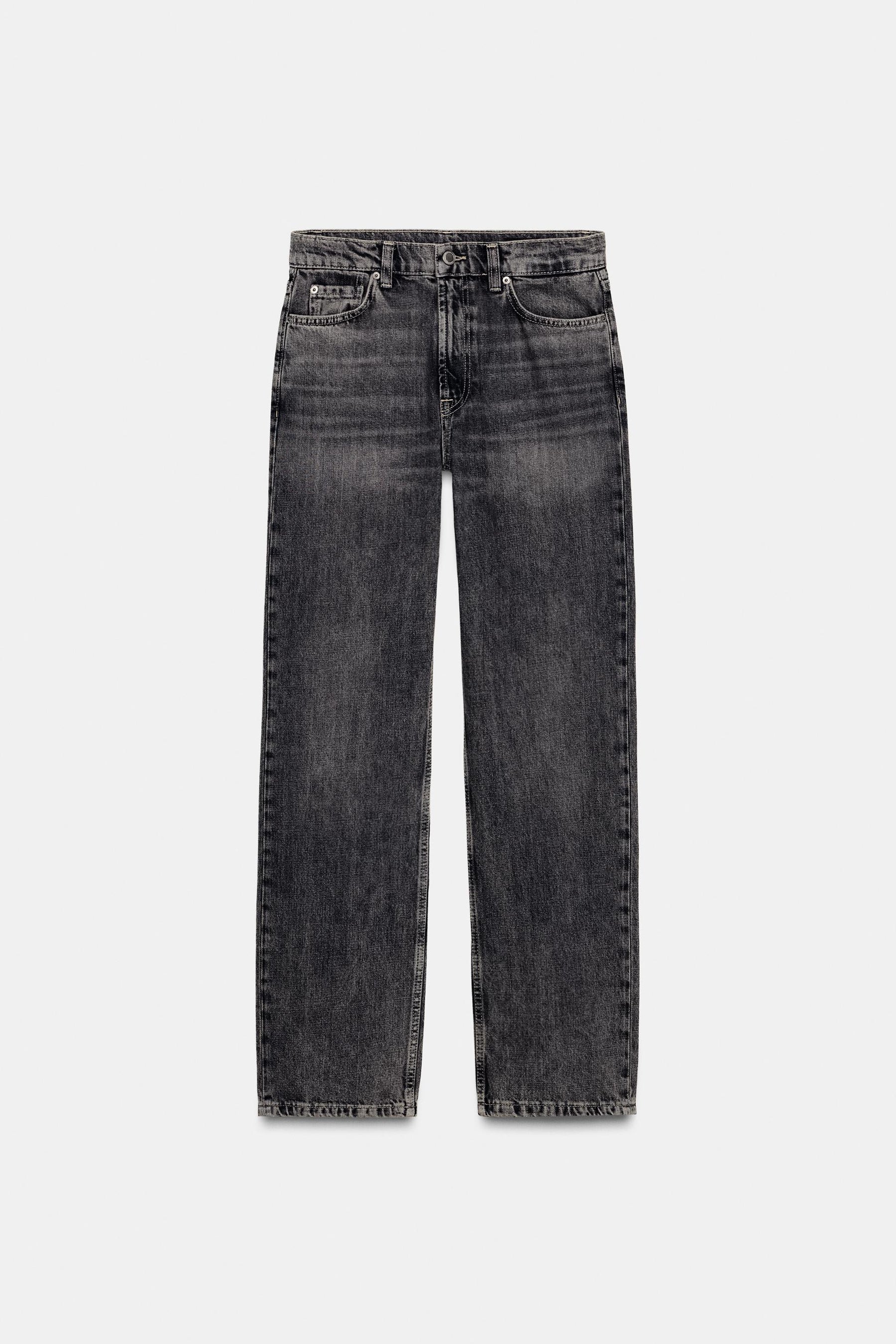 High-Waist Straight Jeans