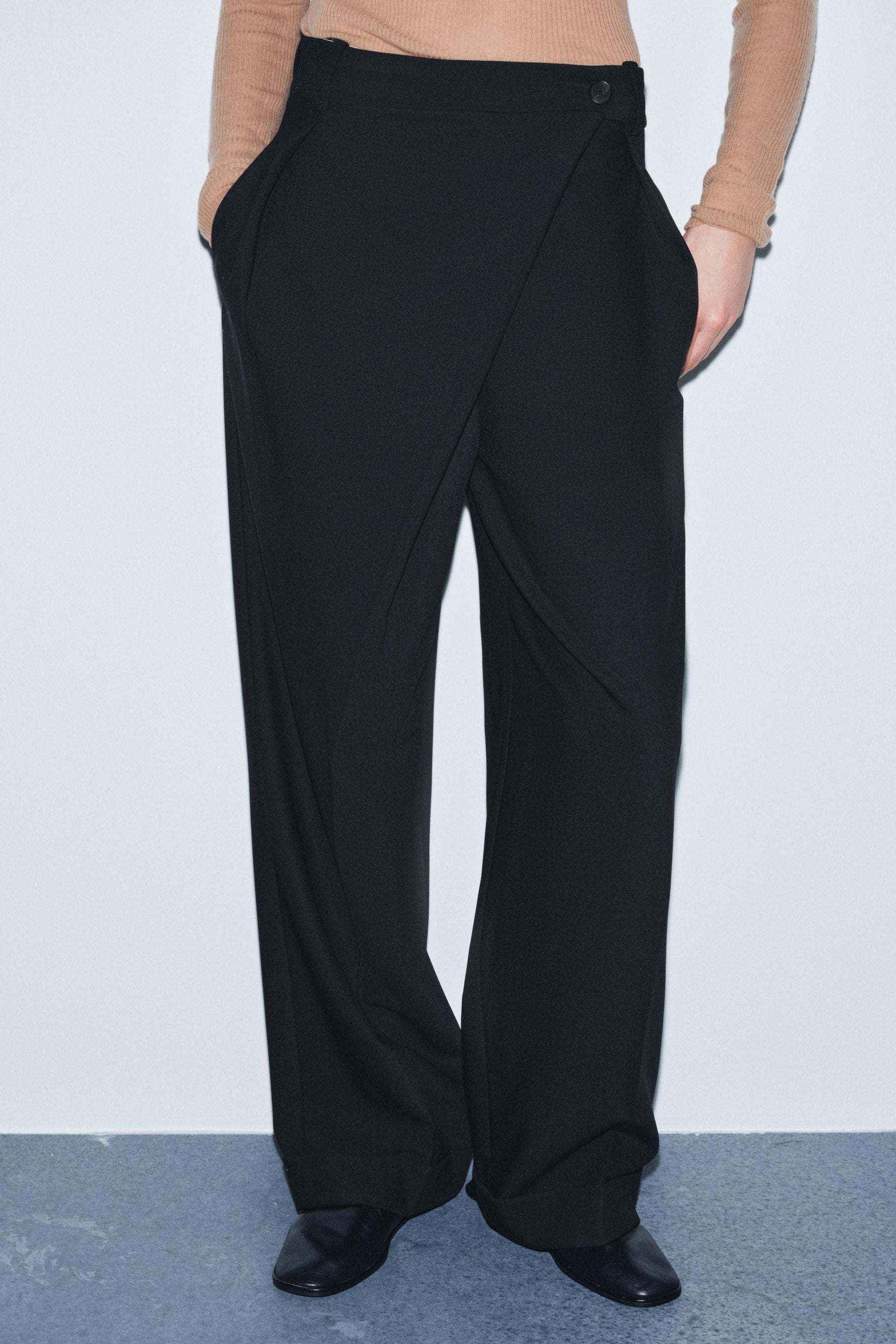 Asymmetric Waist Trousers