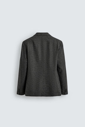 LIMITED EDITION TEXTURED WOOL BLEND SUIT BLAZER - Image 7