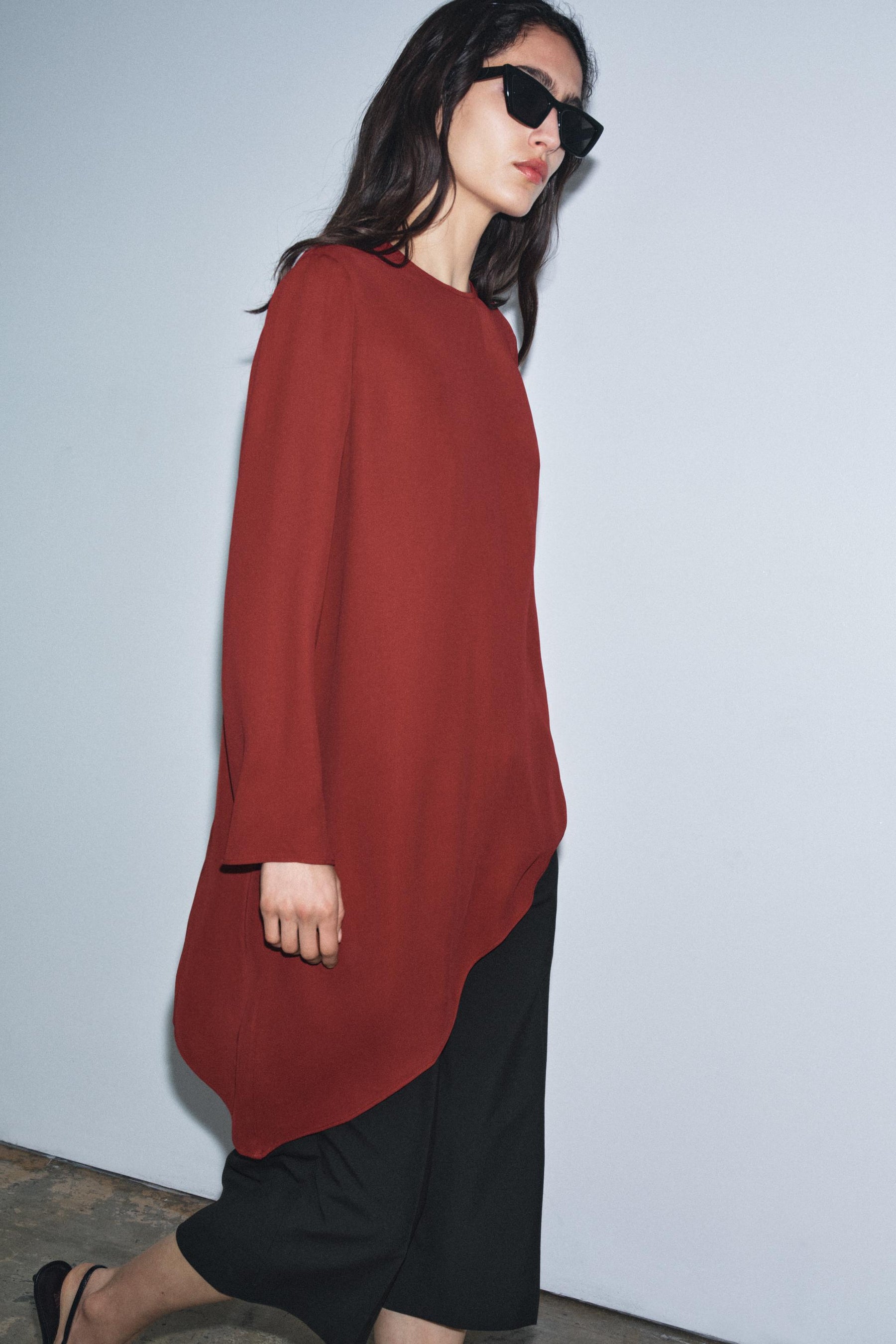 Asymmetric Flowy Fashion Top