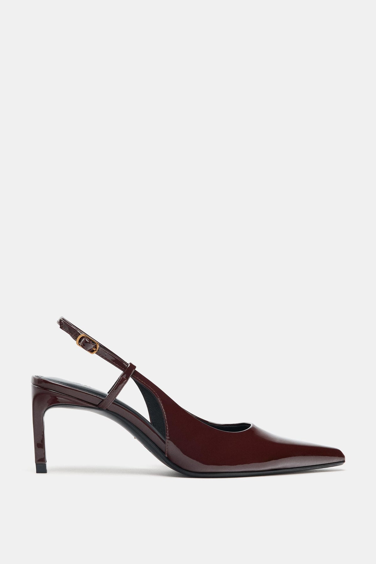 PATENT SLINGBACK HIGH-HEEL SHOES