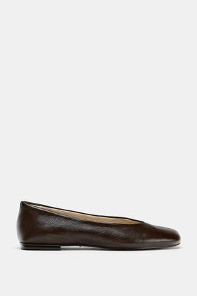 LEATHER BALLET FLATS