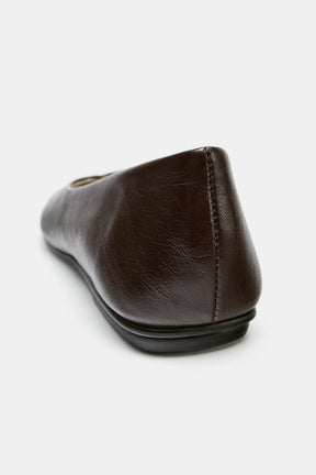LEATHER BALLET FLATS
