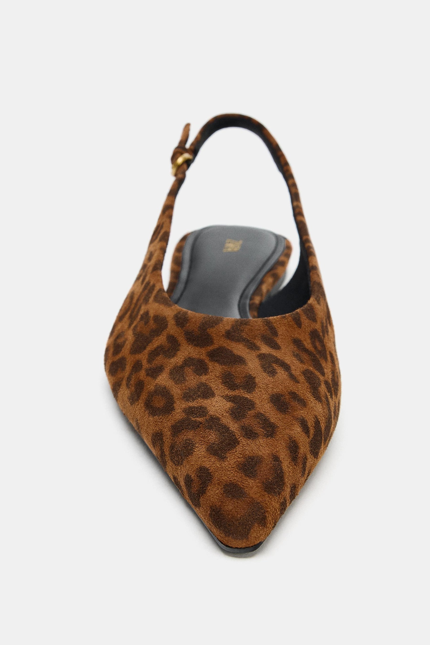 Animal Print Slingback Shoes