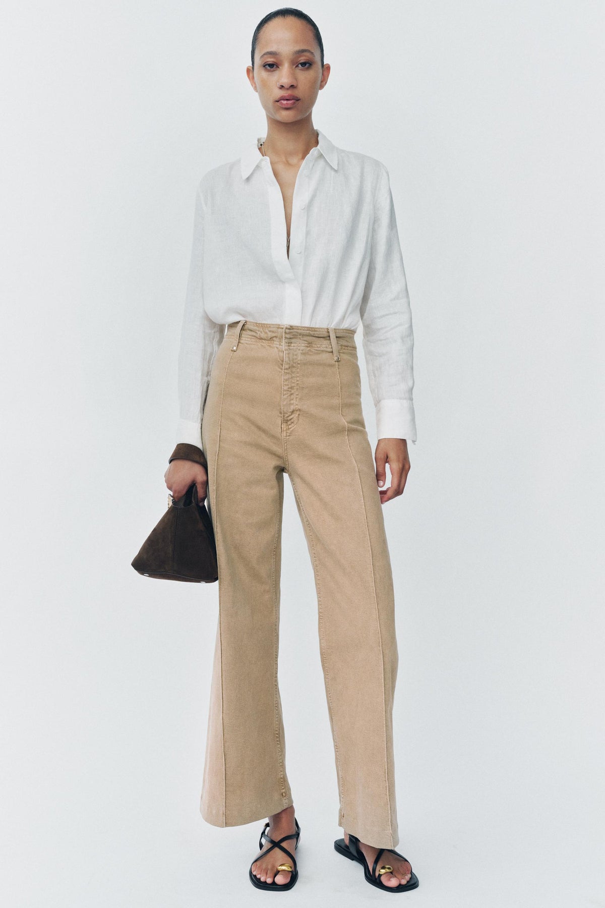 FLAT STRAP SANDALS WITH