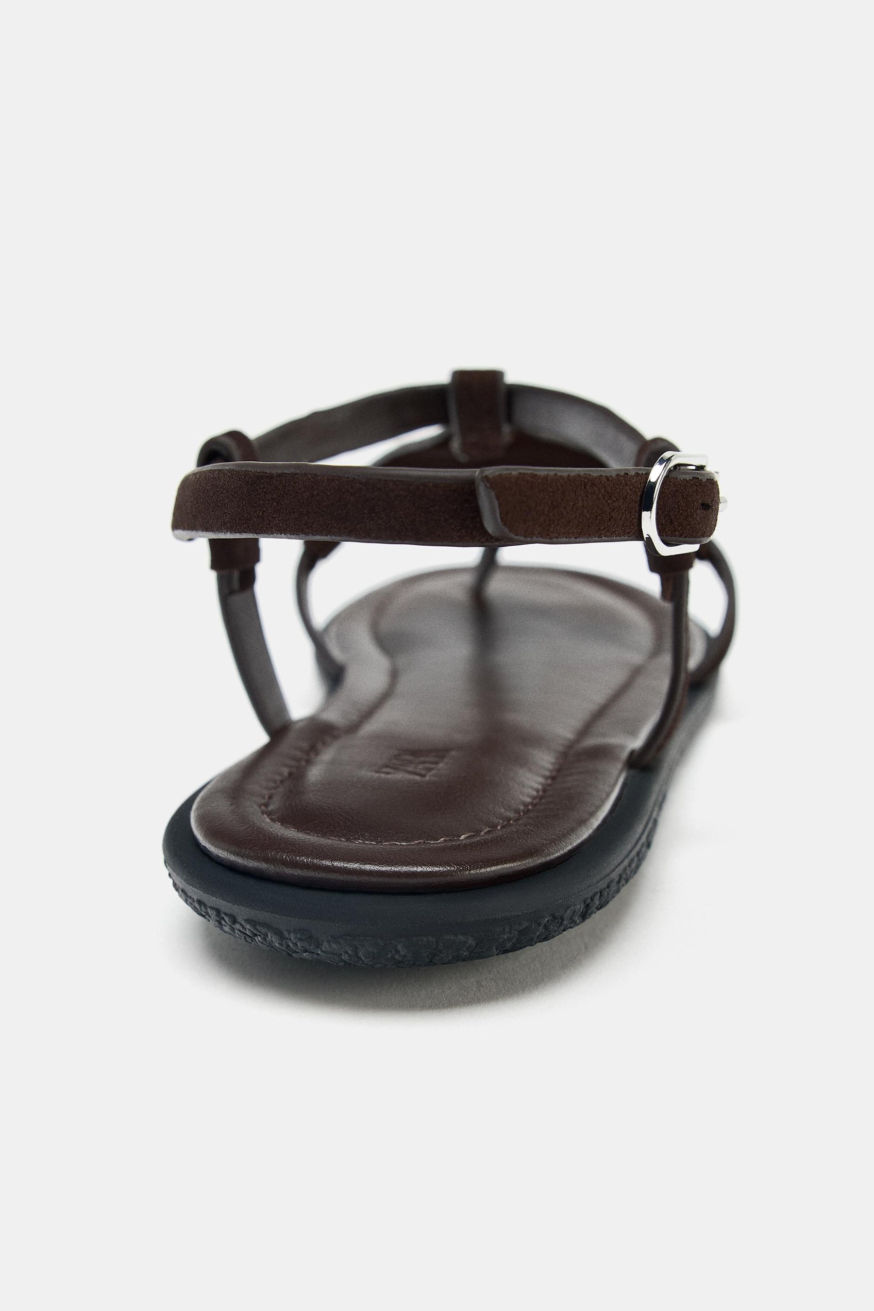 Animal Print Leather Sandals