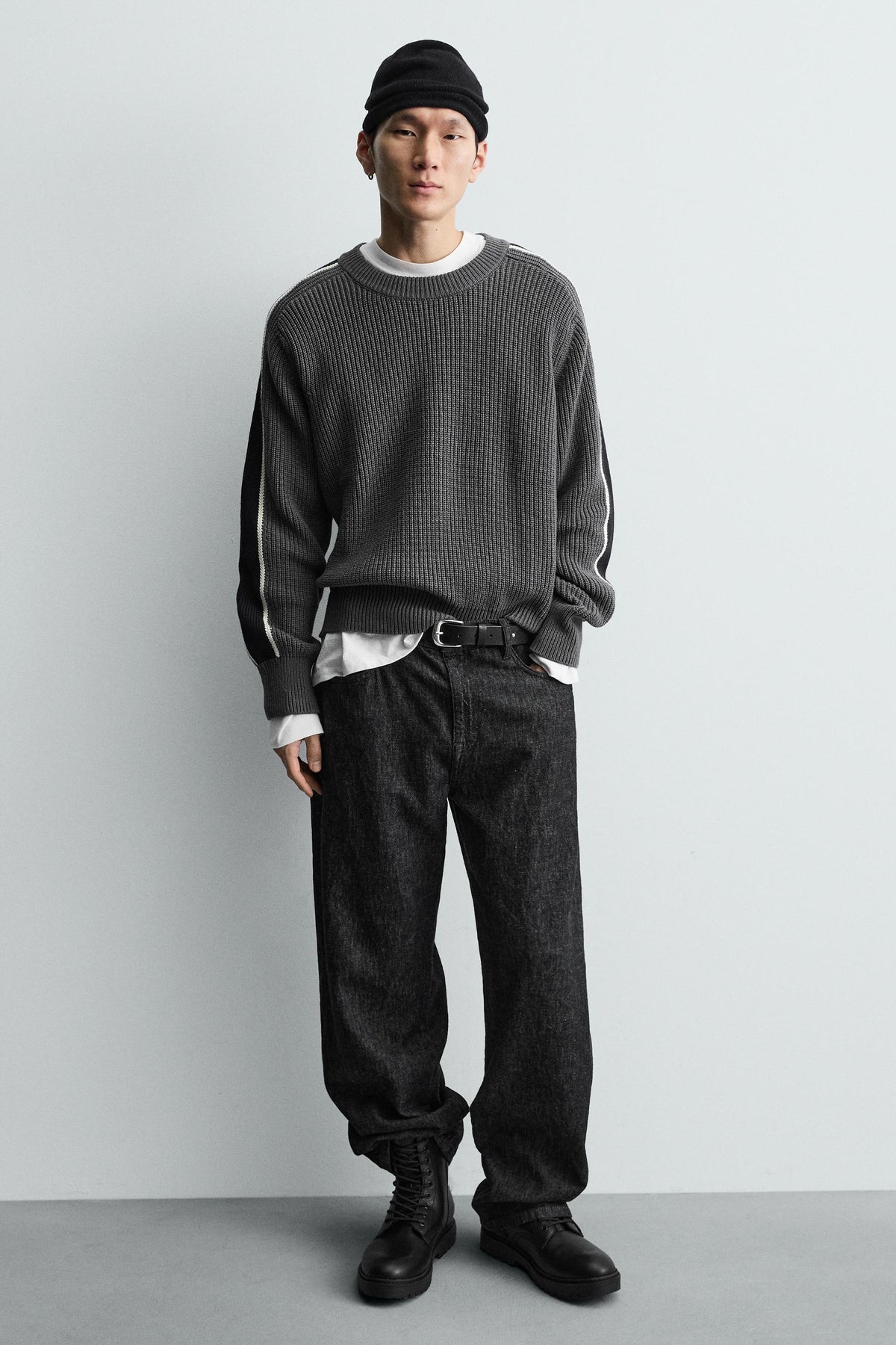 CHUNKY LACE-UP BOOTS - Image 1