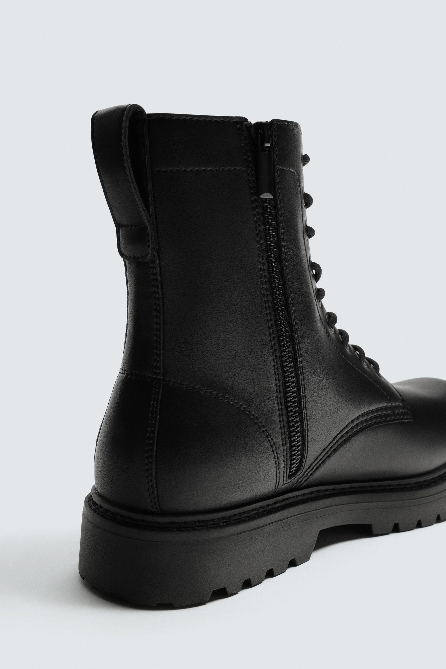 CHUNKY LACE-UP BOOTS - Image 6