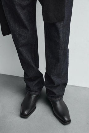 LEATHER BUCKLE BOOTS - Image 3