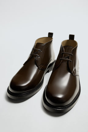 GLOSSY LEATHER BOOTS - Image 5