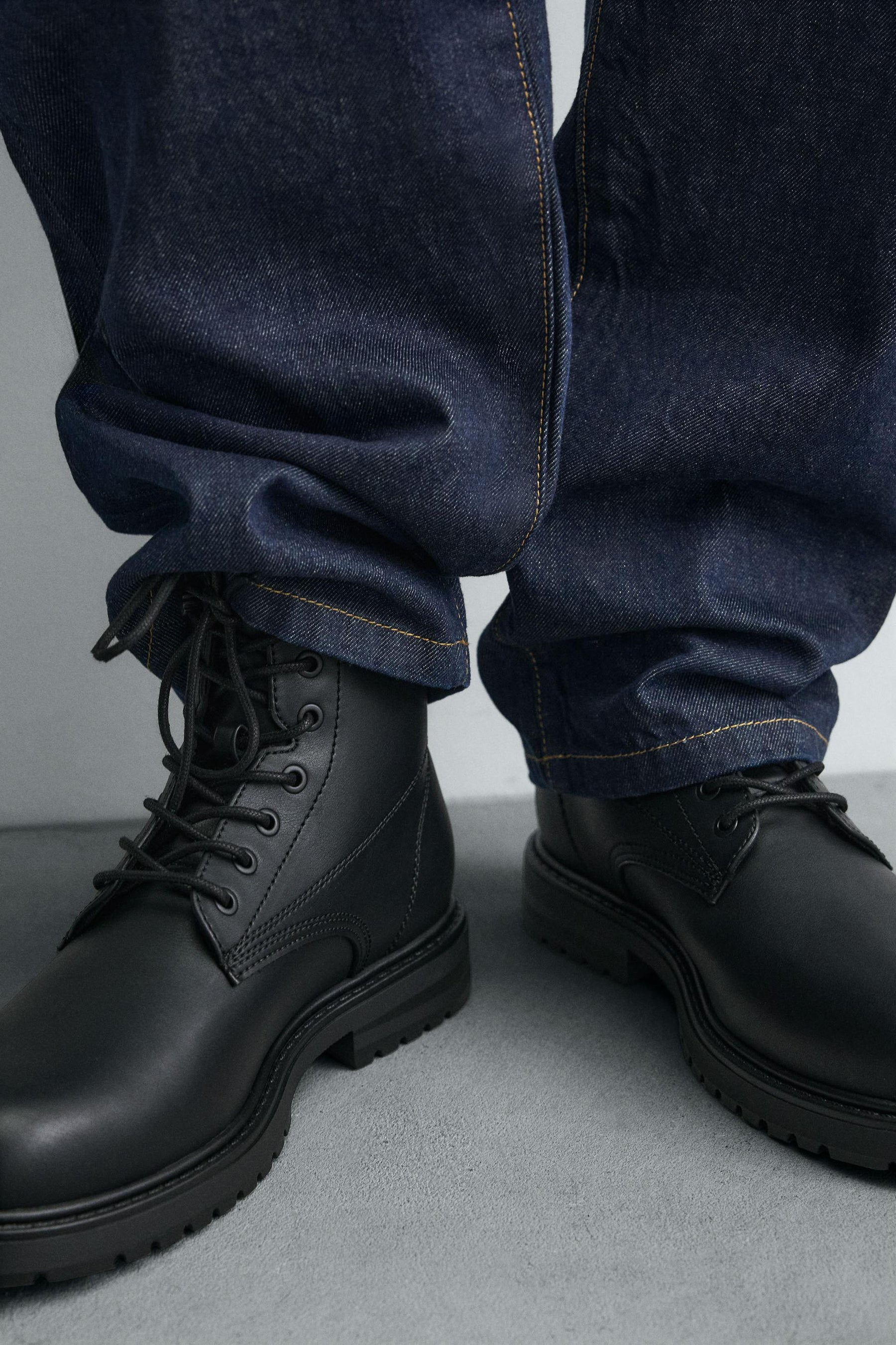 CHUNKY LACE-UP BOOTS - Image 3