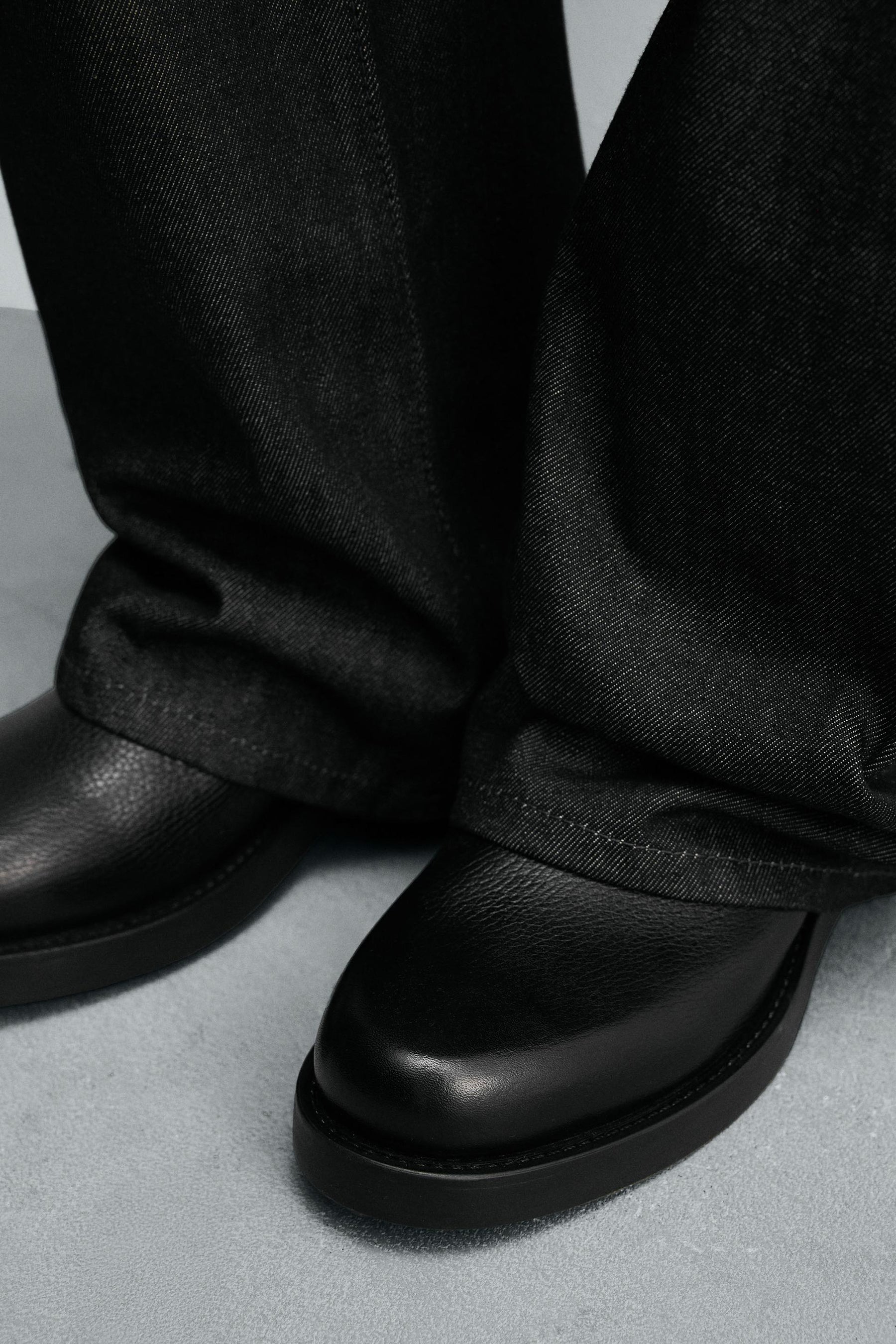 LEATHER KNEE-HIGH BOOTS - Image 2