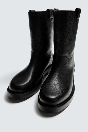 LEATHER KNEE-HIGH BOOTS - Image 4