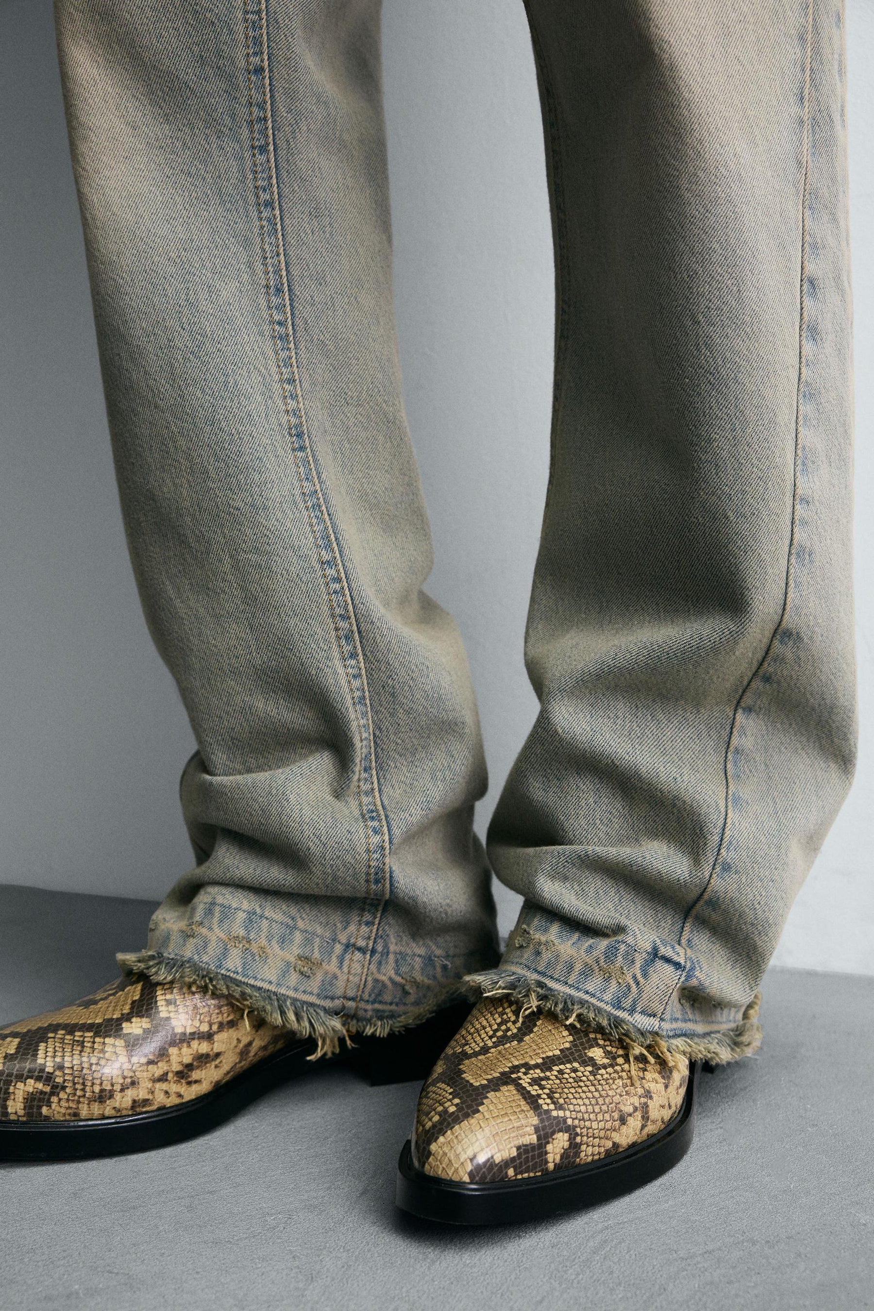 ANIMAL PRINT LEATHER BOOTS - Image 3